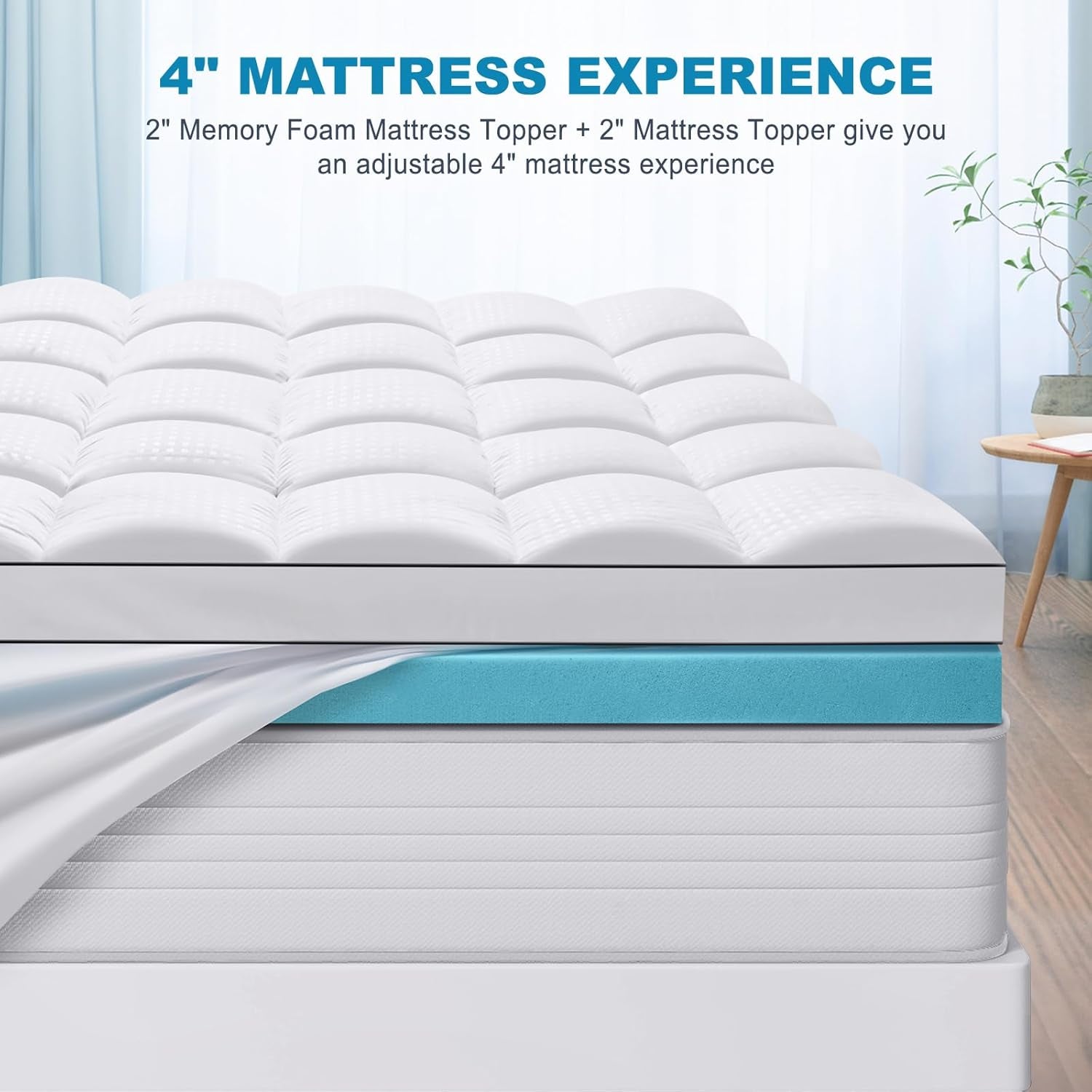 king-size-dual-layer-4-inch-memory-foam-mattress-topper-2-inch-gel-memory-foam-and-2-inch-cooling-pillow-top-mattress-pad-cover-for-back-pain-medium-support