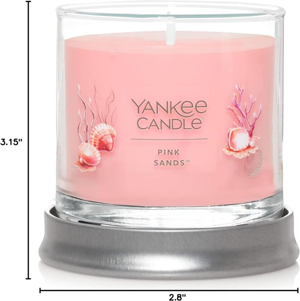 Small Tumbler Scented Candle, up to 40 Hour Burn Time, Premium Plant Wax Blend for Consistent Burn, Tumbler Candle with Room Filling Fragrance, Pink Sands10