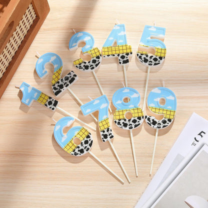 2.76 Inch Number 2 Toy Inspired Birthday Candles, Cartoon Story Number Candles, Cake Number Candles, Party Celebration, Style Candle5