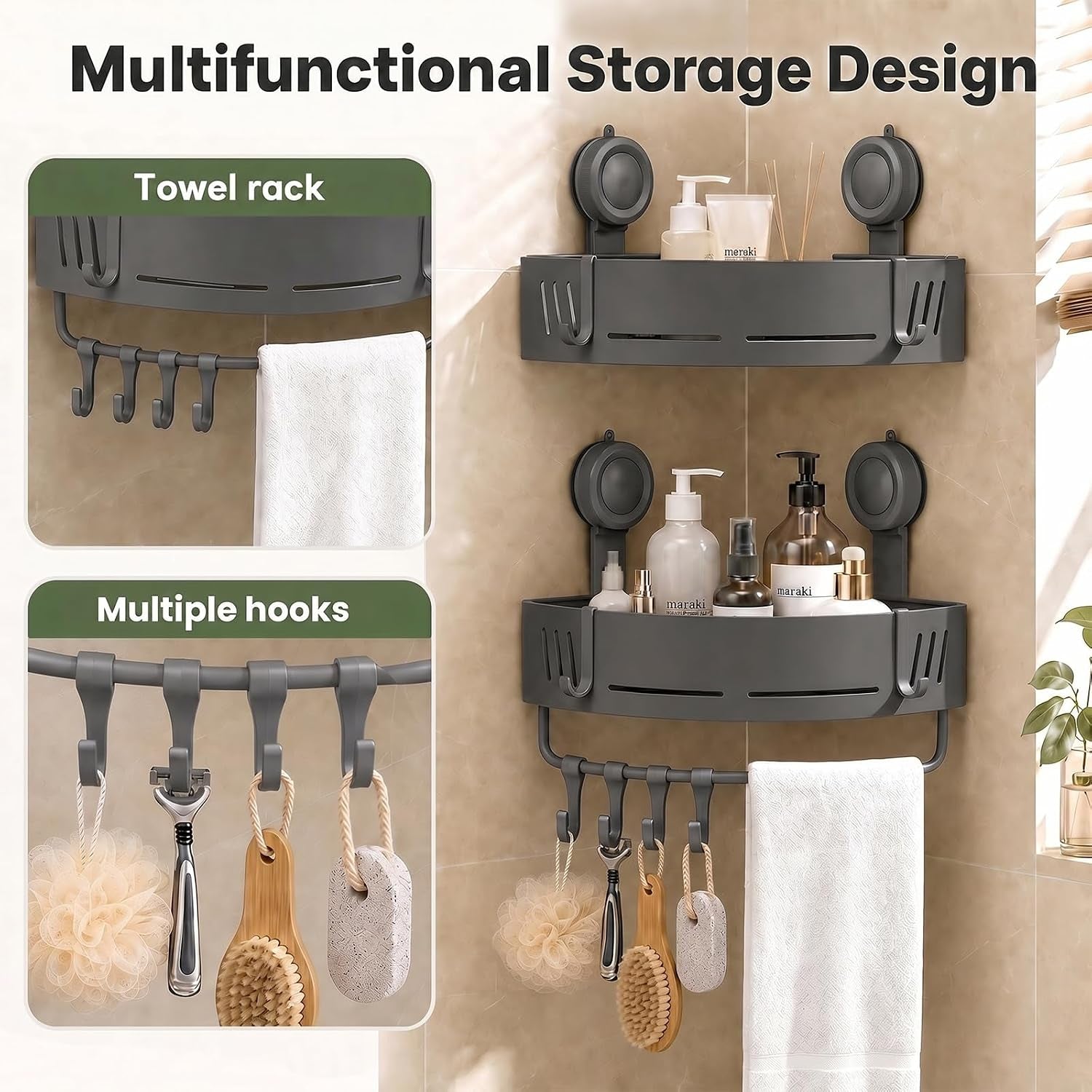 suction-cup-corner-shower-caddy-no-drilling-aluminum-shower-shelf-gray