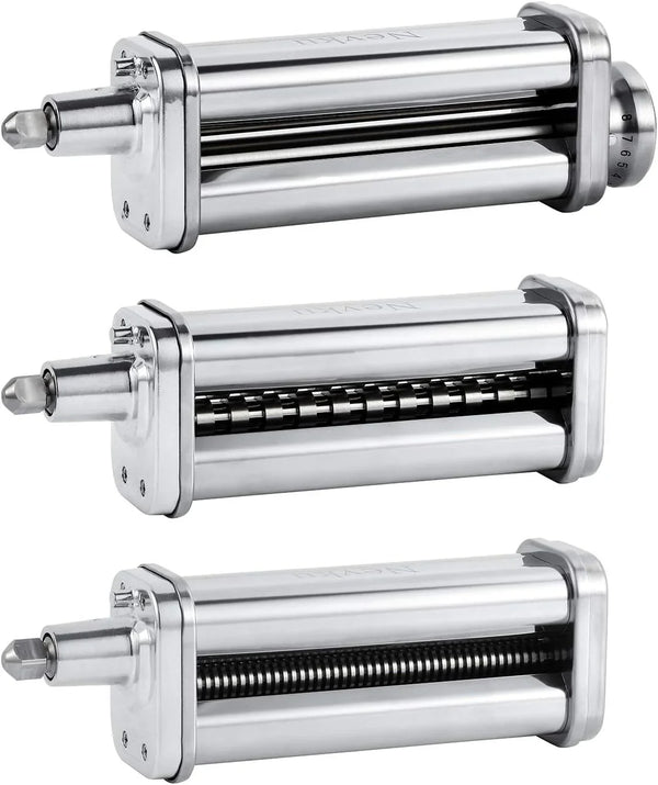 Pasta Maker Attachments Set for All Kitchenaid Stand Mixer, Including Pasta Sheet Roller, Spaghetti Cutter, Fettuccine Cutter by1