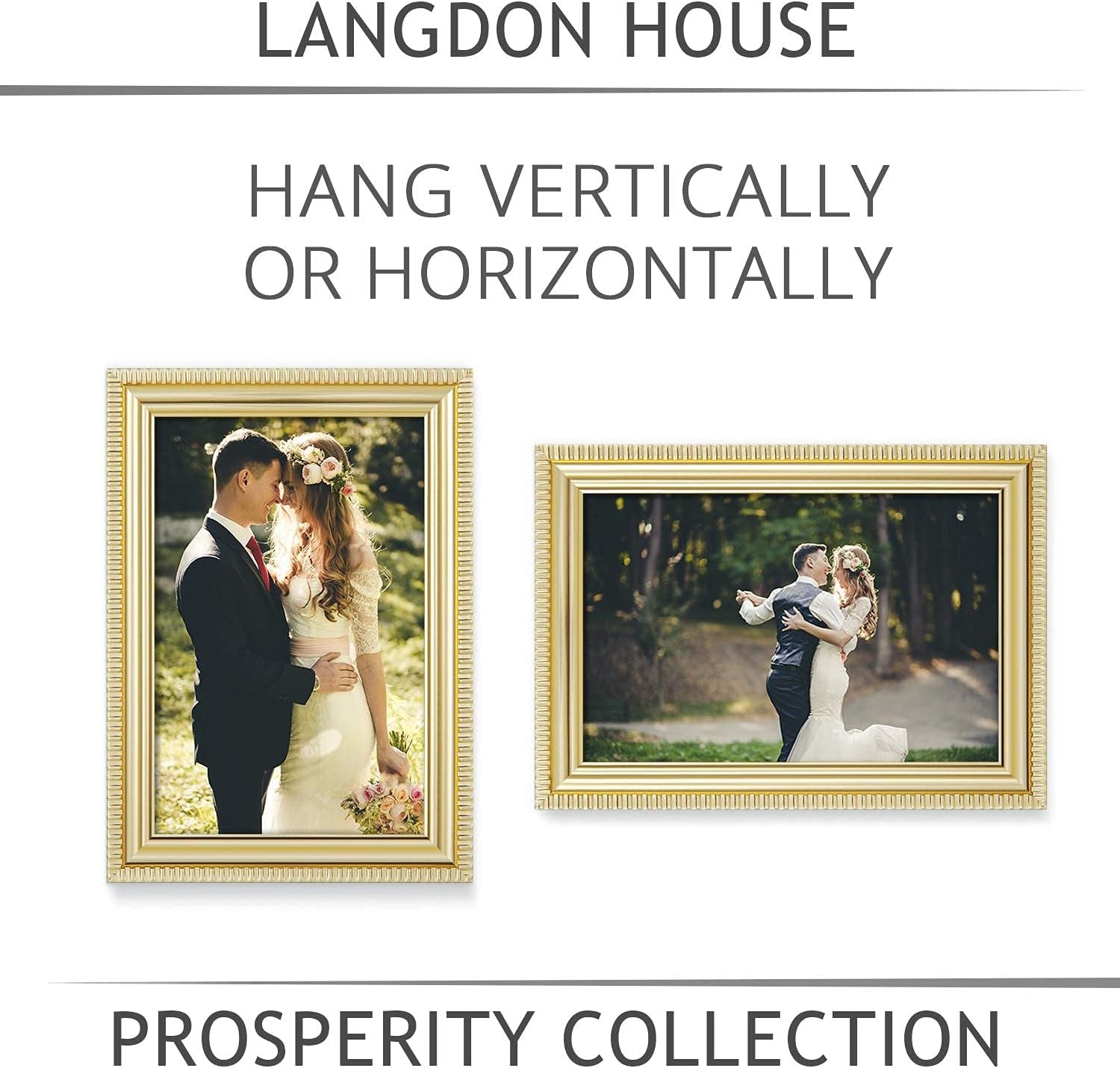 4x6-picture-frames-gold-6-pack-contemporary-frame-set-wall-mount-or-table-top-prosperity-collection