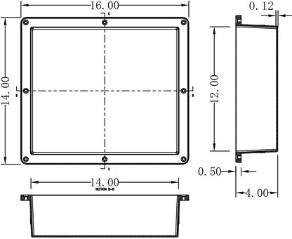 Shower Niche Ready for Tile 16" ×14" × 4" Bathroom Recessed Shower Niche Rectangle Leak Proof Shower Shelf Organizer for Shampoo & Toiletry Storage Yellow6