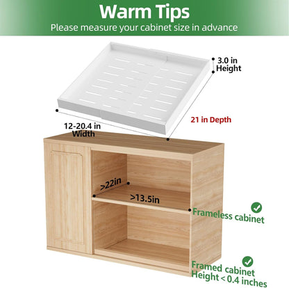 4 Pack Expandable Pull Out Cabinet Organizer,21" Deep2