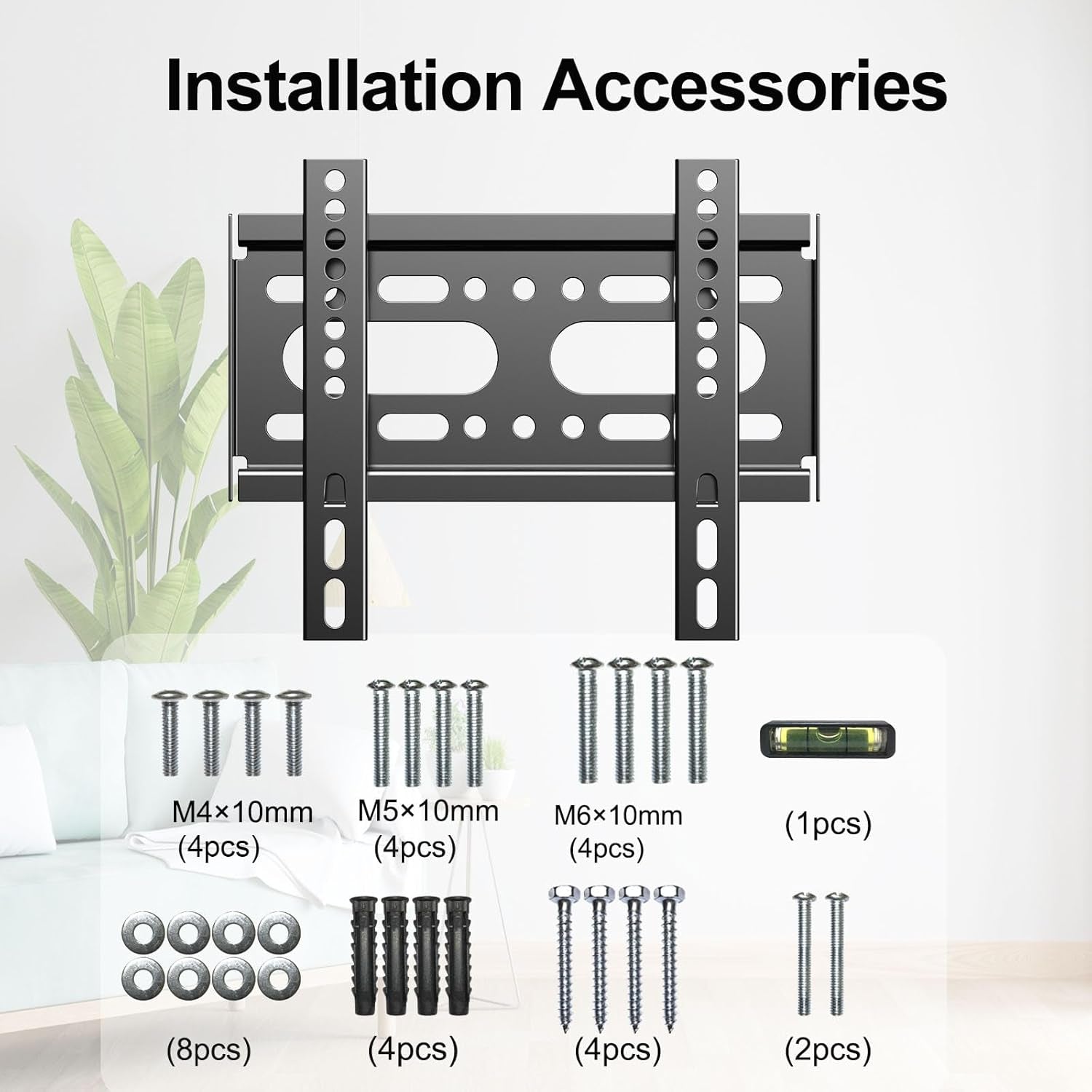 fixed-tv-wall-mount-for-14-42-flat-screen-tvs-small-wall-mount-tv-bracket-fit-19-24-28-32-35-39-40-inch-vesa-up-to-200x200mm-55lbs-max-load-easy-install-low-profile-monitor-mount-bracket