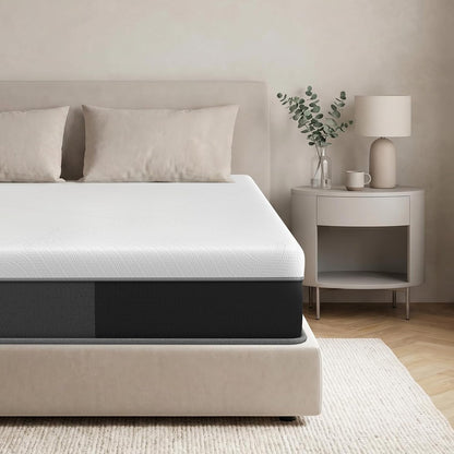 Queen 12 Inch Hybrid Mattress in a Box, Medium-Firm, Memory Foam with Individually Pocketed Coils, Zoned Support, Motion Isolation, Certipur-Us Certified1
