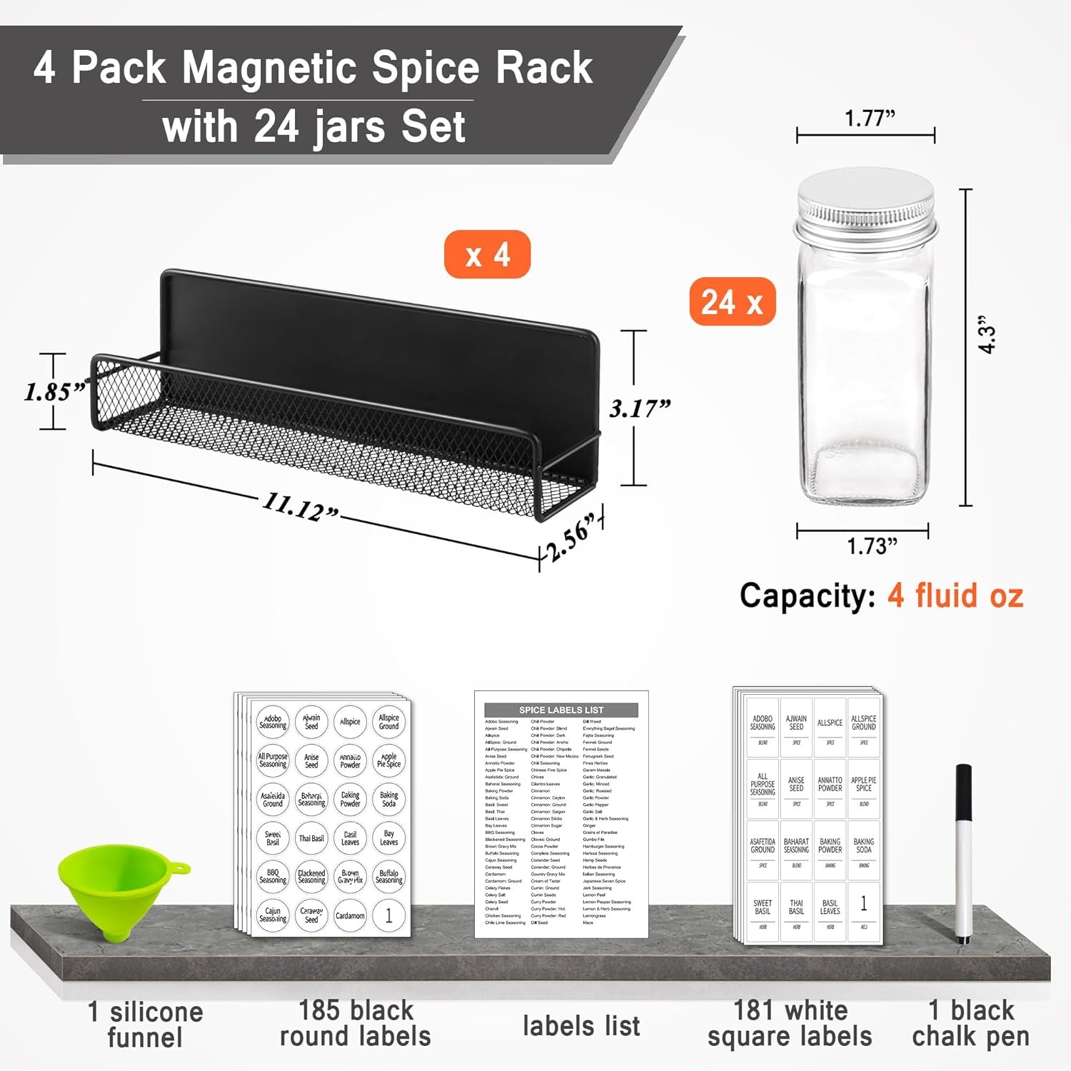 4-pack-magnetic-spice-rack-for-refrigerator-24-spice-jars-labels