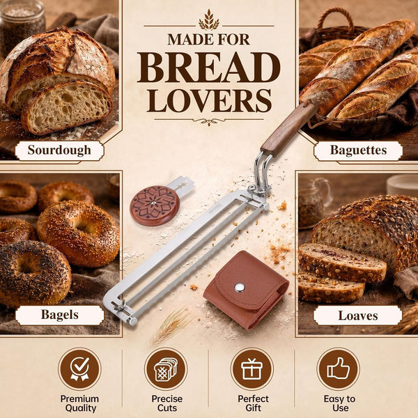 Adjustable Bread Bow Knife,10.5“Sourdough Slicer for Homemade Bread7