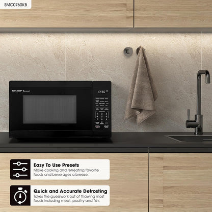 SMC0760KB 0.7 Cu. Ft. 700W Black Countertop Microwave Oven2