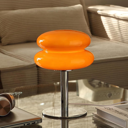Mushroom Lamp Table Lamp, Mid Century Modern Table Lamps(Orange)2