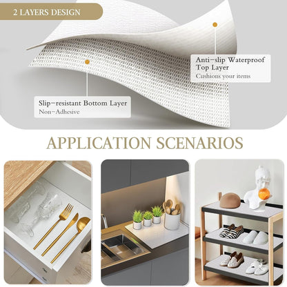 Shelf and Drawer Liner for Kitchen Cabinet Non Adhesive Non Slip3