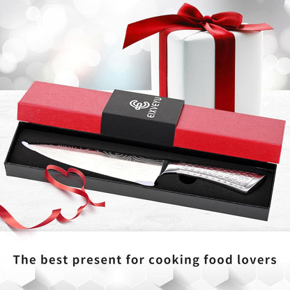 Chef Knife 10 Inch Kitchen Knife Damascus Pattern Stainless Steel with Non-Slip Hollow Handle9