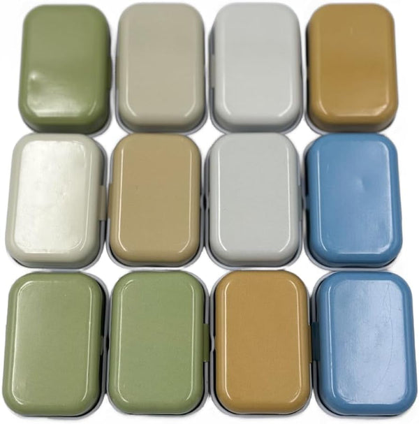8Pcs Mini Flower Tin Trinket Jewelry Organizer Storage Box Decorative Boxes Small Metal Tins with Hinged Lids Portable Box Containers Small Storage Kit,Mothers Day Gifts for Wife7