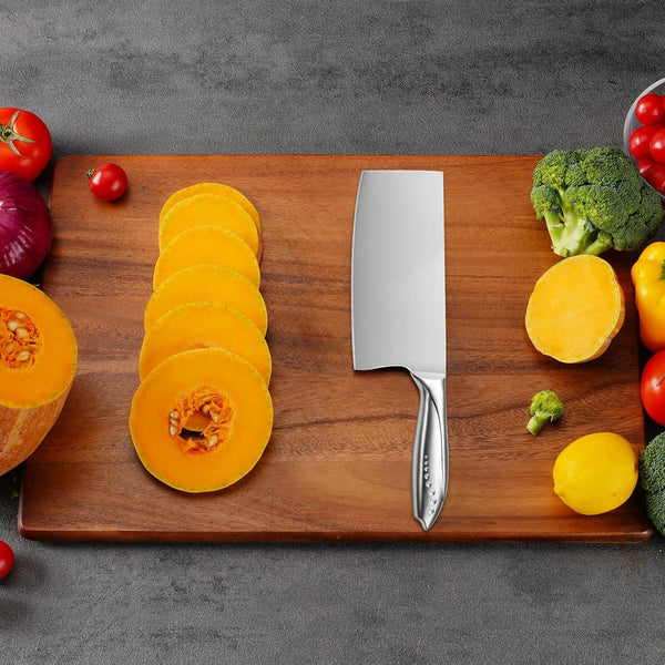7 Inch Stainless Steel Meat Butcher Cleaver, Chinese Chef Knife9