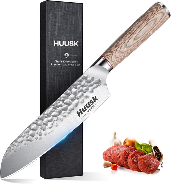 Japanese Chef Knife for Kitchen, 7" Sharp Stainless Santoku Knife1
