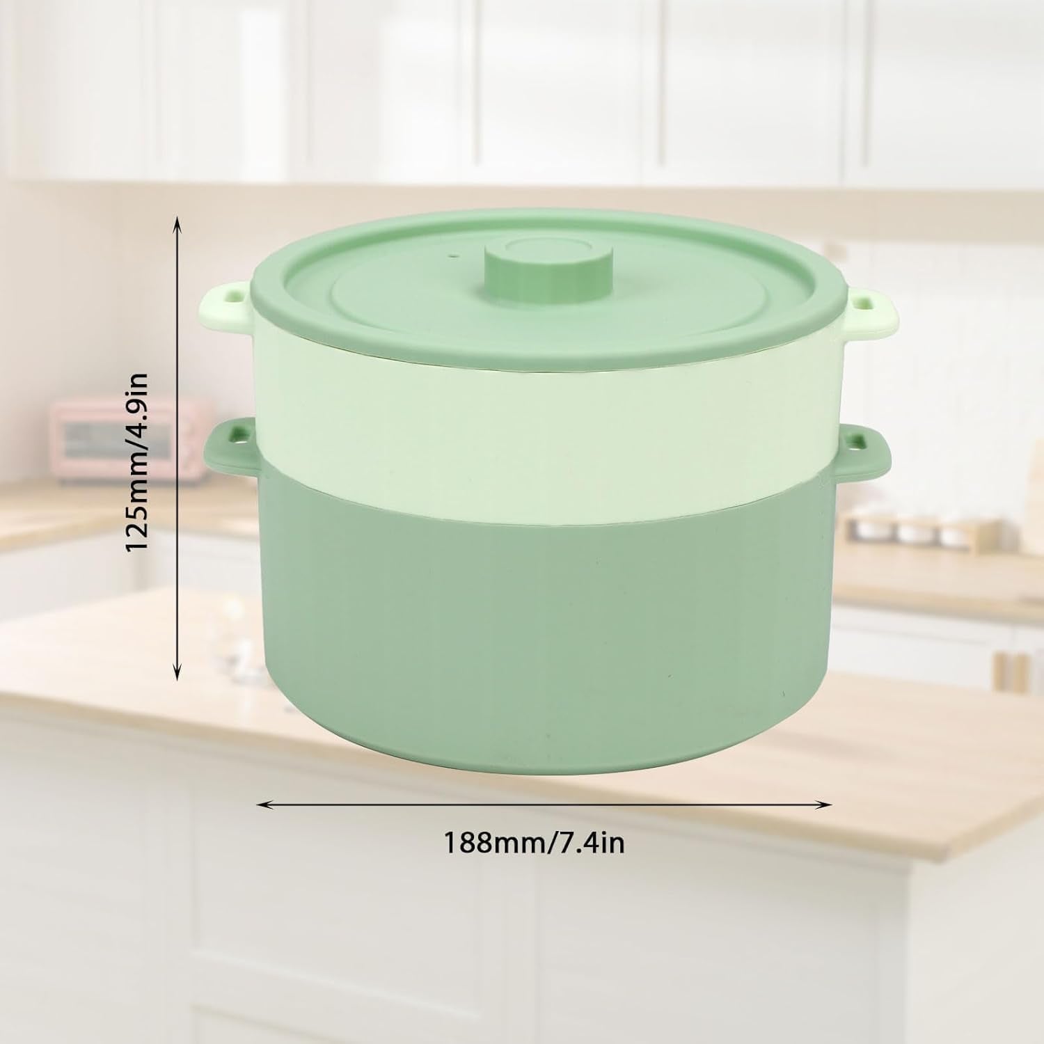 microwave-rice-cooker-2-layer-microwave-pasta-cooker-and-steamer-for-rice-vegetables-quinoa-oatmeal-ramen-silicone-non-stick-green