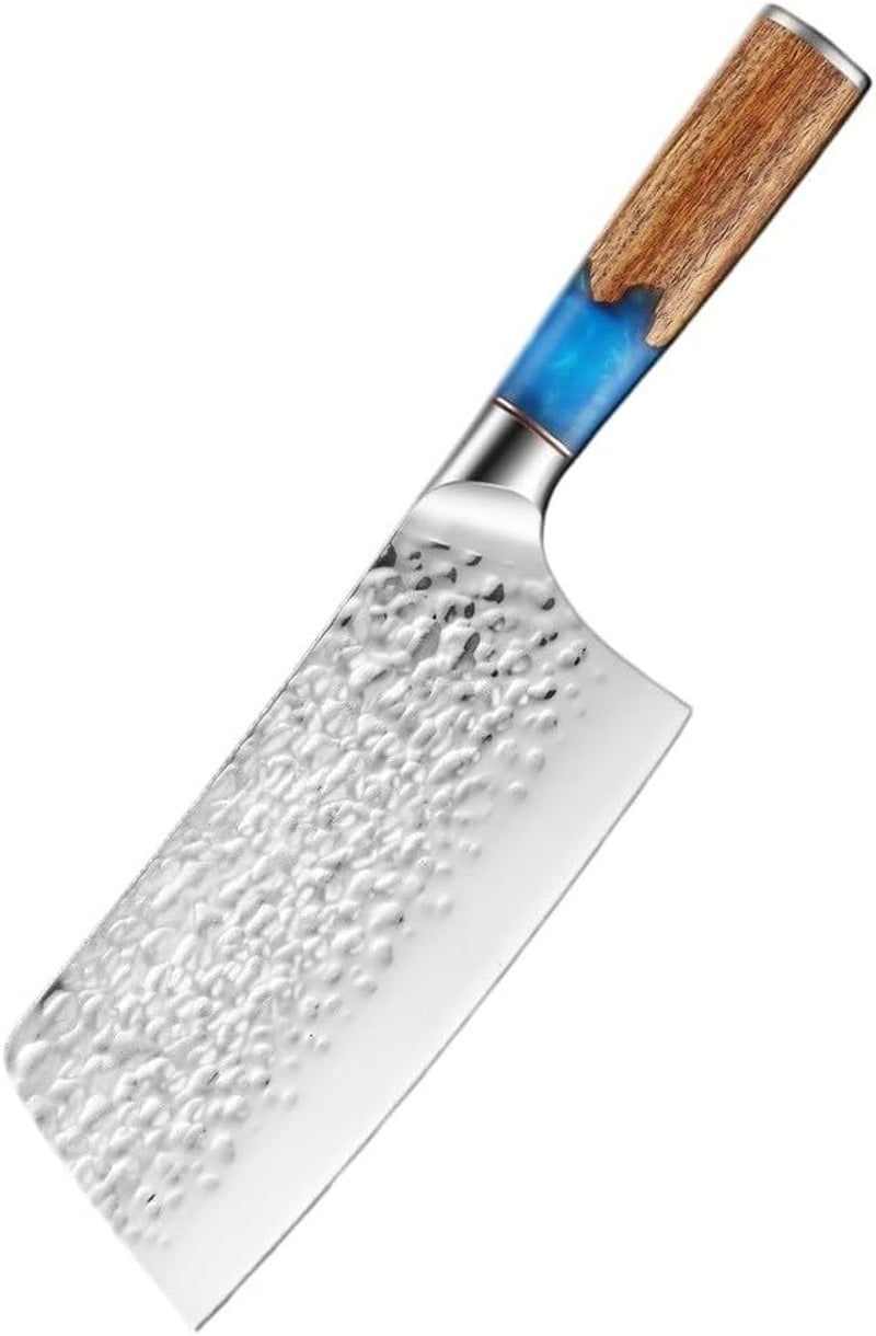 meat-cleaver-6-5inch-stainless-steel-chinese-kitchen-knife-hammer-pattern-ultra-sharp-nakiri-cleaver-utility-santoku-kniver-blue-resin