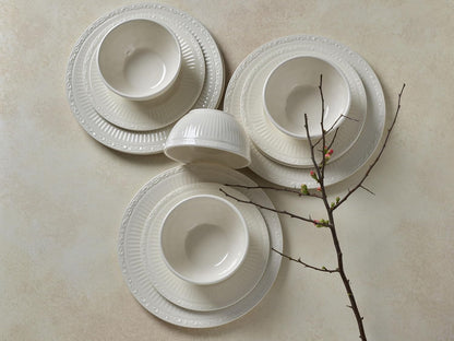 Italian Countryside 12 Piece Melamine Outdoor Dinnerware Set, Service for 46