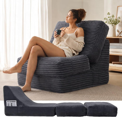 Convertible Folding Sofa Bed with Supportive Foam Back Cushion1