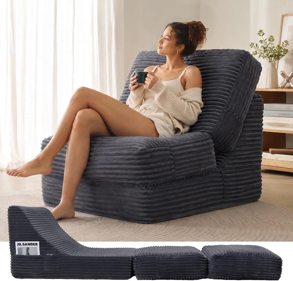 Convertible Folding Sofa Bed with Supportive Foam Back Cushion1