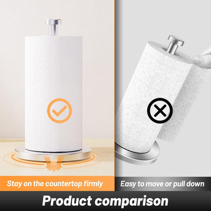 Paper Towel Holder Countertop, 4 Non-Slip Suction Cups, Weighted Base6