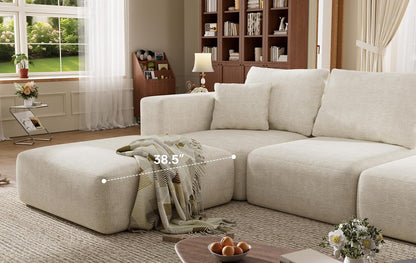 150" Oversized Boneless Couch for Living Room Modular Sectional Sofa3