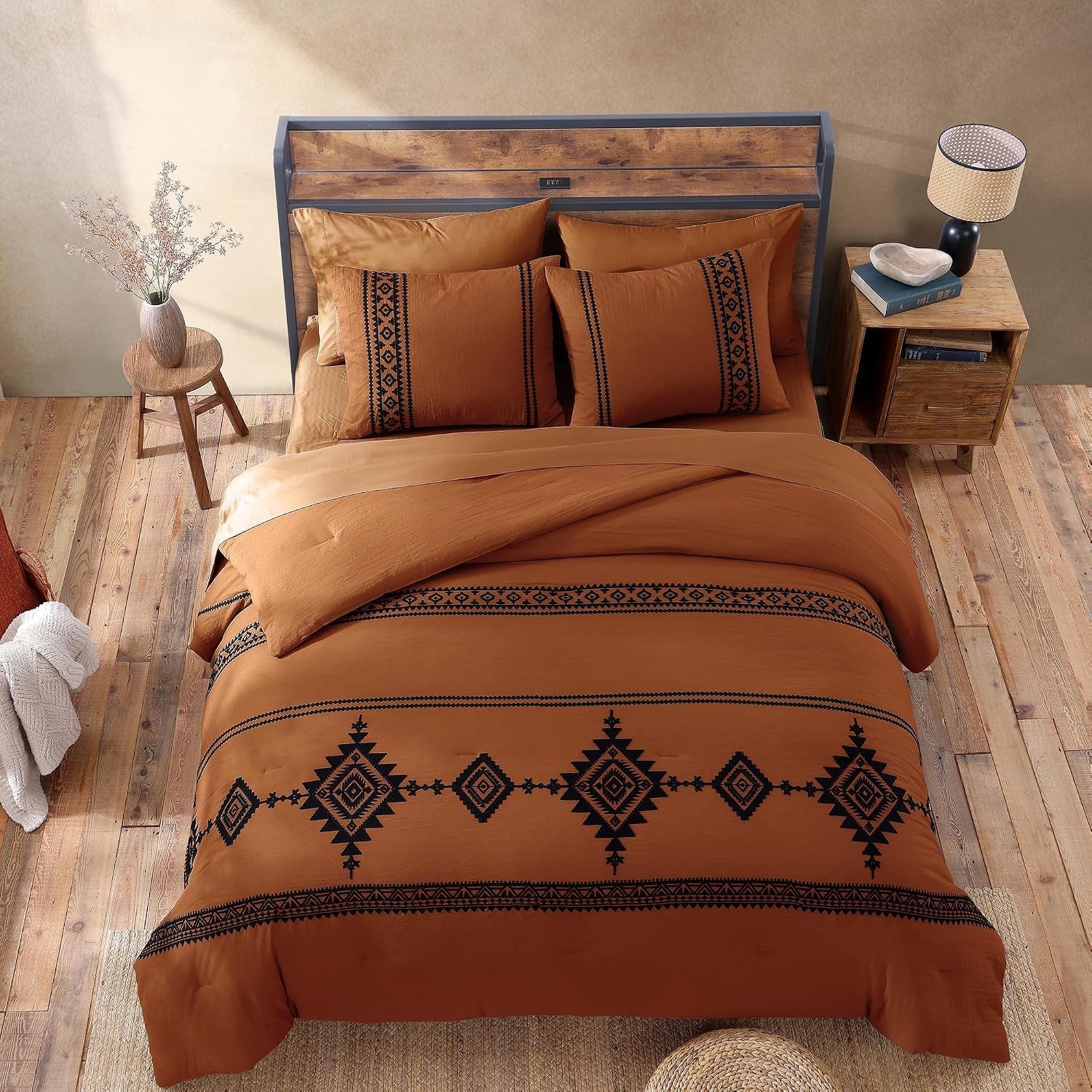 embroidery-queen-comforter-set-7-pieces-burnt-orange-bed-in-a-bag