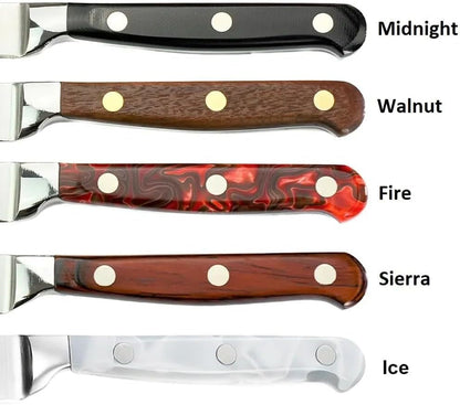 Premier Forged 8" Chef'S Knife, Hi-Carbon Stainless Steel Blade, Triple Riveted for Balance, Ideal for Dicing, Slicing & Chopping, Kitchen Knives - Walnut Handle6