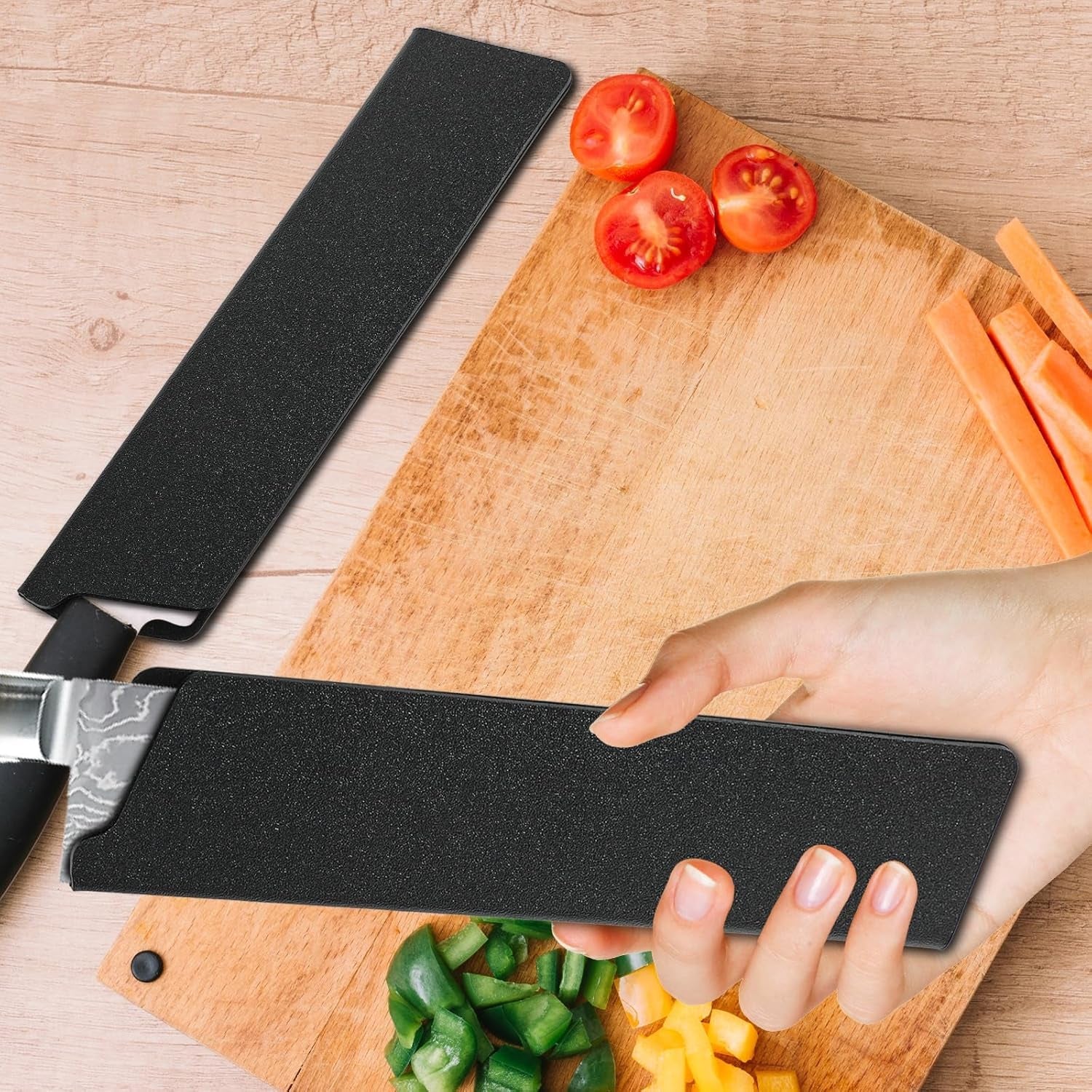 2-pcs-knife-covers-or-sleeves-8-x-2-2-knife-edge-guard-universal-waterproof-kitchen-knife-sheath-chef-knife-sheath-plastic-knife-cover-for-kitchen-knives-black