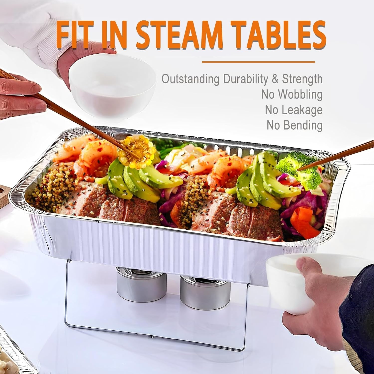 aluminum-foil-pans-9x13-disposable-half-size-aluminum-foil-heavy-duty-deep-steam-table-pan-tin-foil-turkey-sheets-tray-chafing-grill-accessories-for-cooking-baking-storing-food-prepping-30