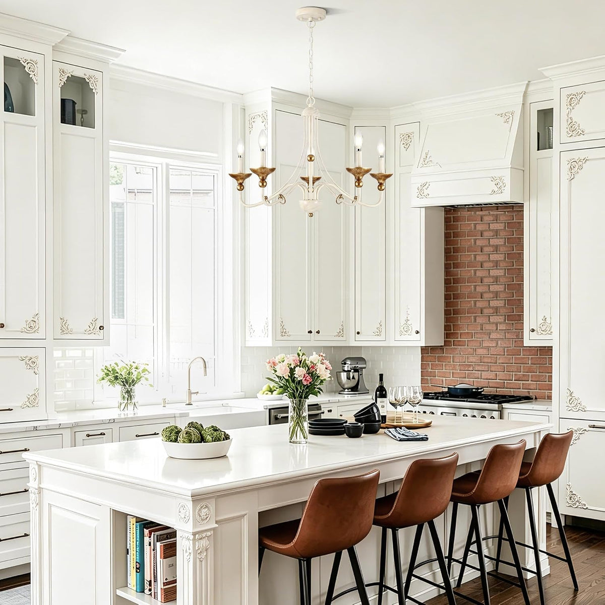 27-1-french-country-chandeliers-for-dining-room-5-light-farmhouse-candle-chandelier-rustic-vintage-white-antique-gold-metal-pendant-light-fixture-for-kitchen-island-bedroom-living-room-foyer