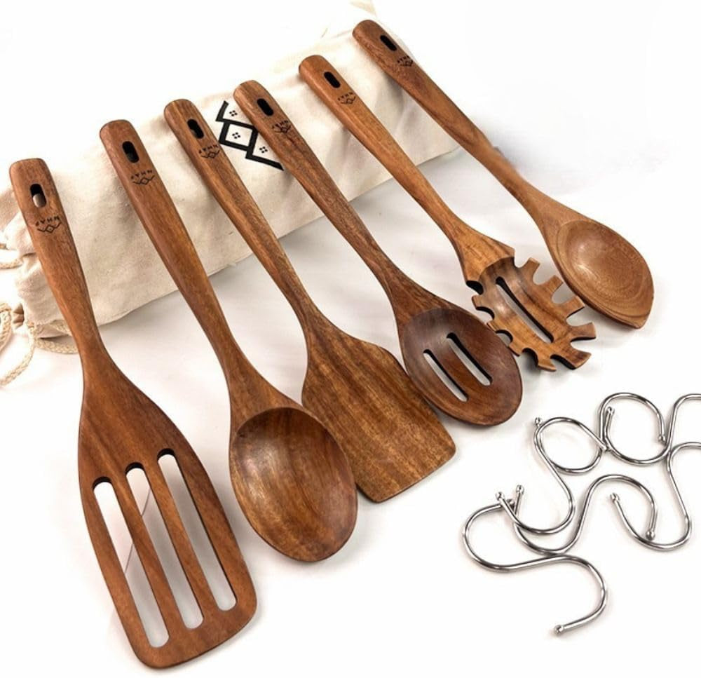 wooden-utensils-for-cooking-premium-teak-healthy-spoons-wooden-spoons-for-cooking-durable-eco-friendly-and-safe-teak-cooking-spoon-cooking-gifts-for-mom-set-of-6-and-hooks