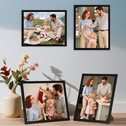 8X10 Picture Frame Black Set of 16, Lightweight 8 by 10 Photo Frames Bulk for Gallery, Office, Living Room Wall Hanging and Tabletop Display4