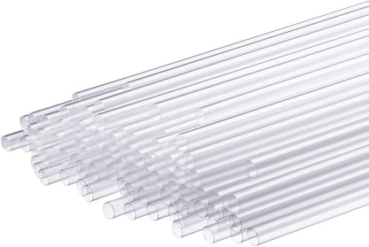 7.75-Inch Clear Plastic Drinking Straws [250 Count] Disposable Straws for Cocktails, Beverages and Parties7