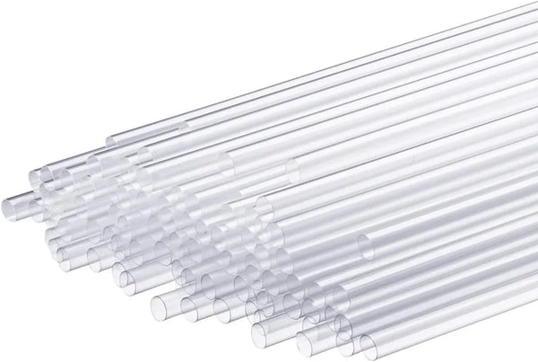 7.75-Inch Clear Plastic Drinking Straws [250 Count] Disposable Straws for Cocktails, Beverages and Parties7