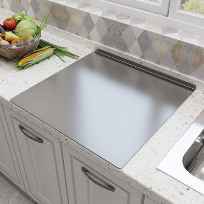 Stainless Steel Cutting Boards for the Kitchen, Suitable for Meat, Fruits, Vegetables, Bread, and Baking Large-Sized Cutting Boards (40 X 30Cm/15.7 X 11.8 In)8