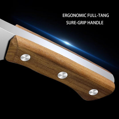 Meat Bone Cleaver Knife for Meat Cutting, Handmade Heavy Duty Butcher Axes, Hand Forged Full Tang Chopper for Home Kitchen Outdoor BBQ Camping Birthday Christmas Mother Father Gifts Idea Men3