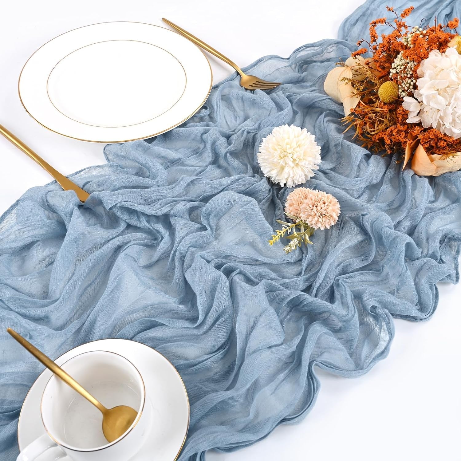 10-pack-dusty-blue-cheesecloth-table-runner-17x108-inch-boho-gauze-cheese-cloth-table-runners-for-wedding-party-baby-shower-birthday-home-decor