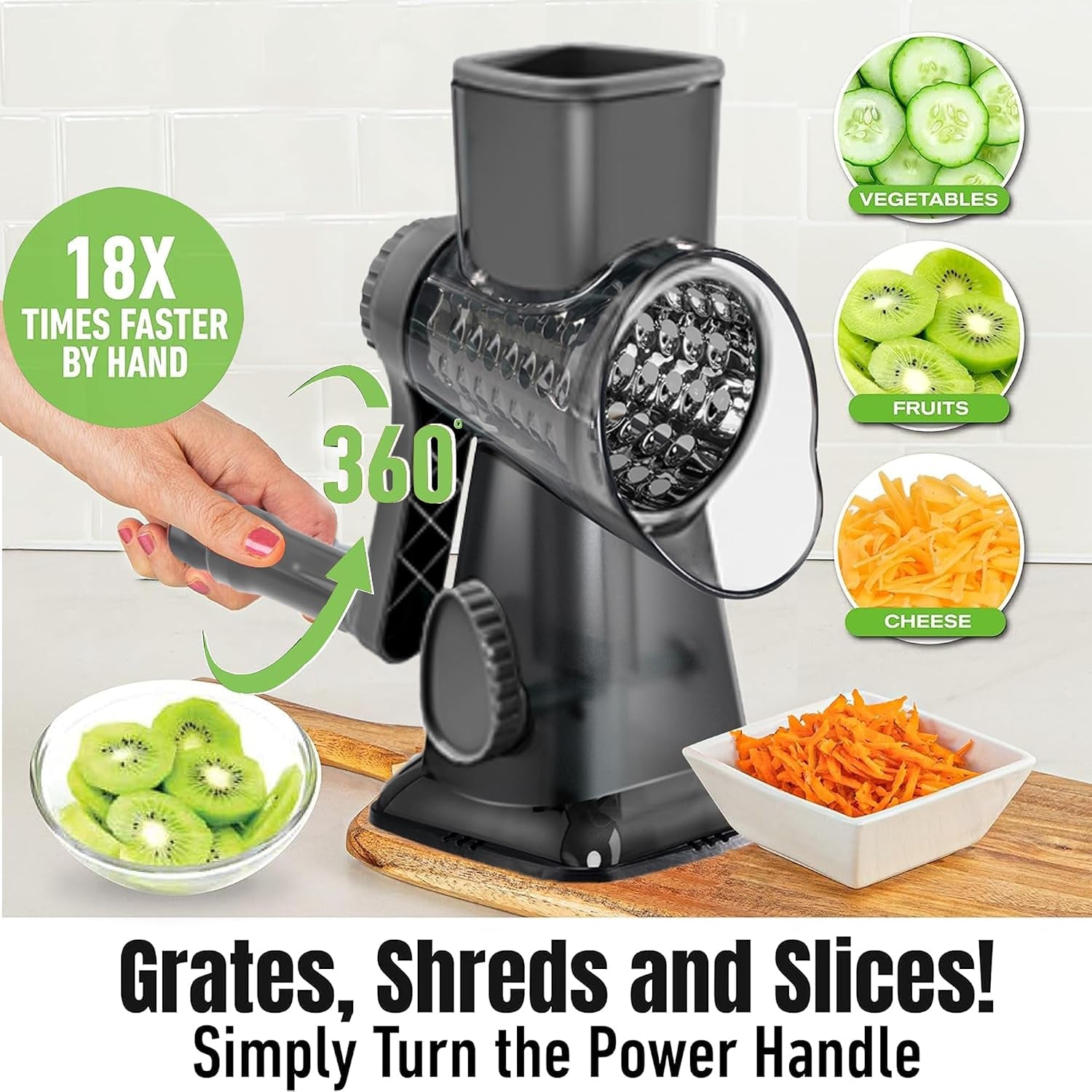 cheese-grater-hand-crank-rotary-vegetables-shredder-with-handle-3-in-1-graters-interchangeable-blades-non-slip-base-multifunctional-slicer