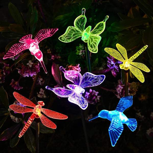 Solar Garden Lights Decor Butterfly Path Lights Outdoor Decorations1