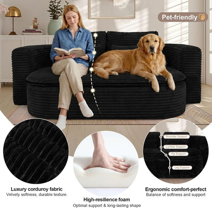 75'' Folding Sleeper Sofa Bed, Memory Foam Boneless Couch3