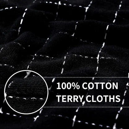 100% Cotton Terry Kitchen Towels, 4 Pack, Multiple Color2