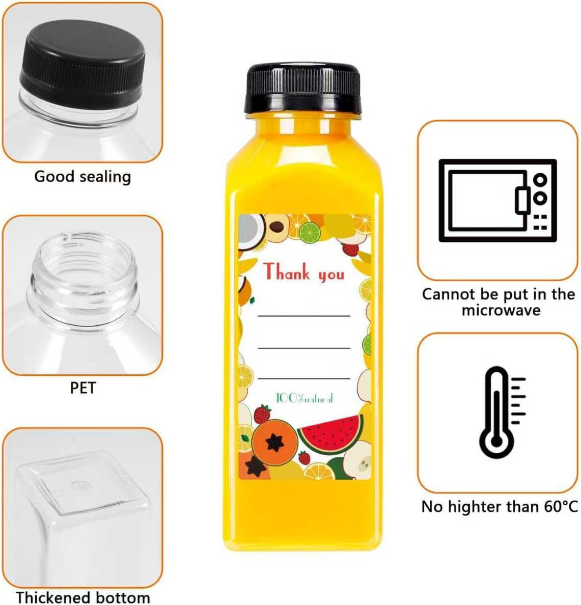 36pcs-16-oz-plastic-bottles-with-lids-juice-bottles-with-caps-reusable-clear-bulk-beverage-containers-for-juice-milk-and-other-beverages