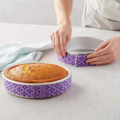 4-Piece Cake Pan Dampen Strips | Super Absorbent Thick Cotton Strips for Baking, Cake Leveler and Baking Supplies3