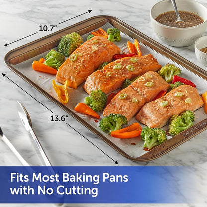 Kitchens Pop-Up Parchment Paper Sheets, 30Ct | Pre-Cut Nonstick Parchment Sheets, Microwave and Oven Safe up to 425F, Easy Cleanup, Fits Standard Pans, 10.7 X 13.6 In6