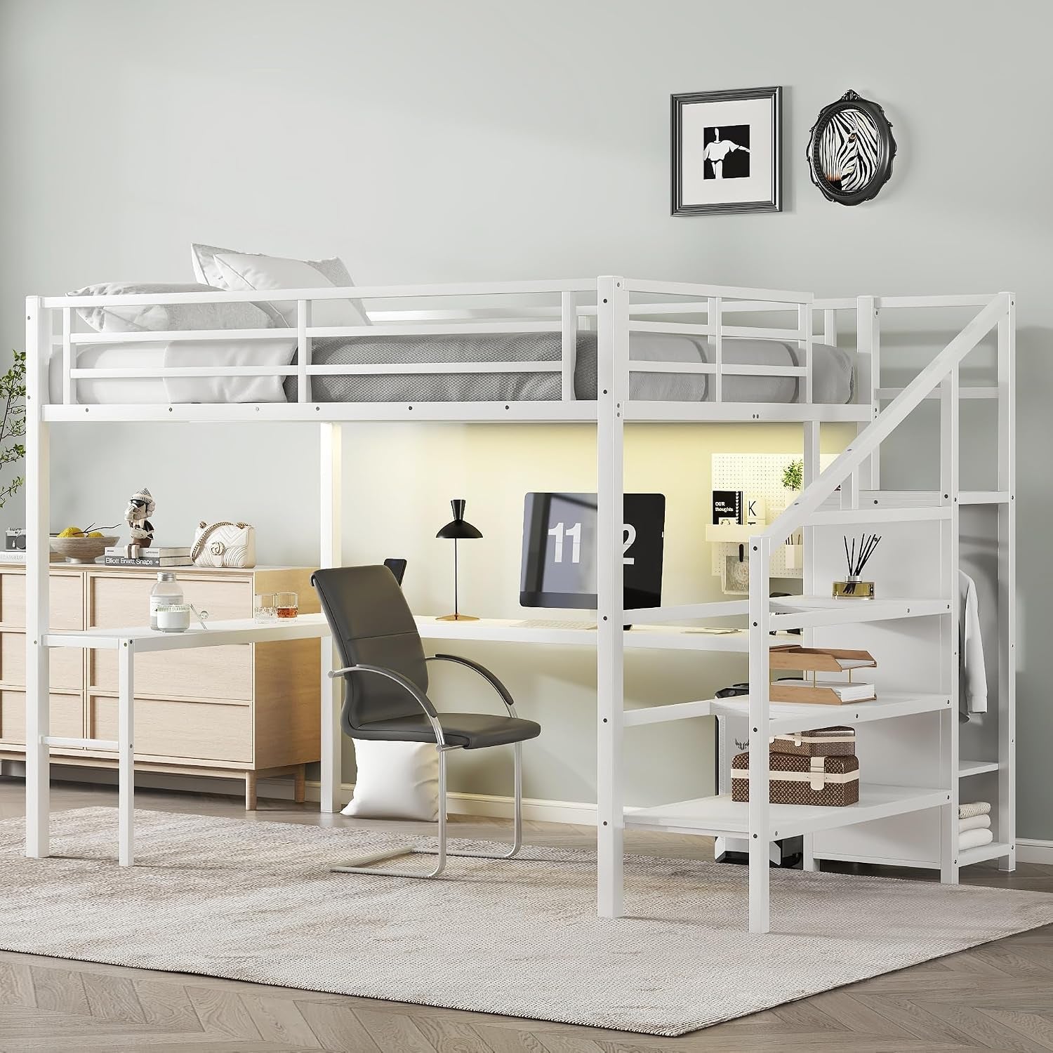 twin-xl-loft-bed-with-l-shaped-desk-and-storage-stairs-metal-loft-bed-with-wardrobe-and-usb-charging-station-high-loft-bed-with-led-lights-for-kids-teens-adults-white-twin-xl