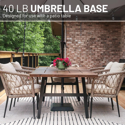 40Lb Umbrella Base – for Use with Patio Table – Black2