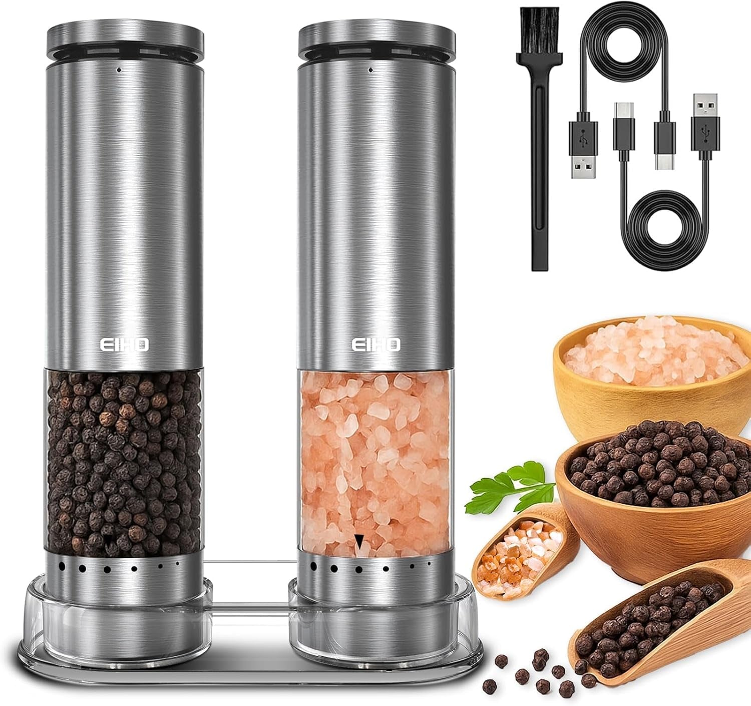 electric-salt-and-pepper-grinder-set-rechargeable-automatic-salt-and-pepper-shakers-mills-external-adjustable-coarseness-kitchen-gadgets-stocking-stuffers-christmas-cooking-gifts-for-men-women