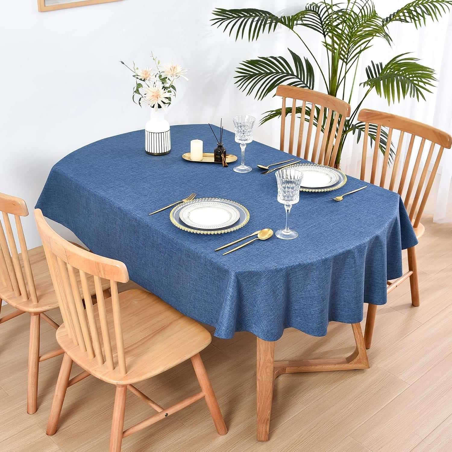 faux-linen-small-oval-tablecloth-52x70-inch-navy-blue-table-cloth