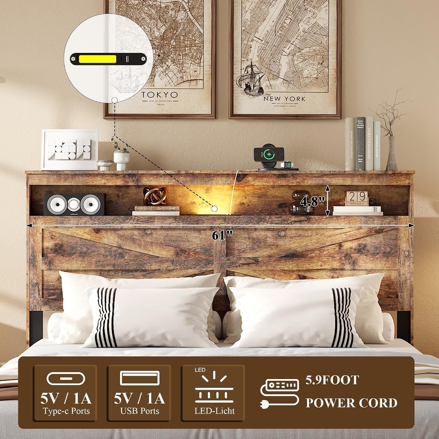farmhouse-queen-size-bed-frame-with-wooden-storage-headboard